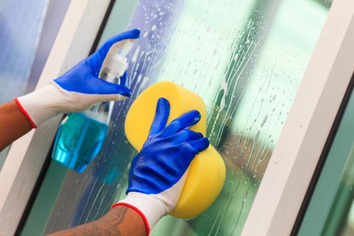 Professional carpet cleaning in a bright living room
