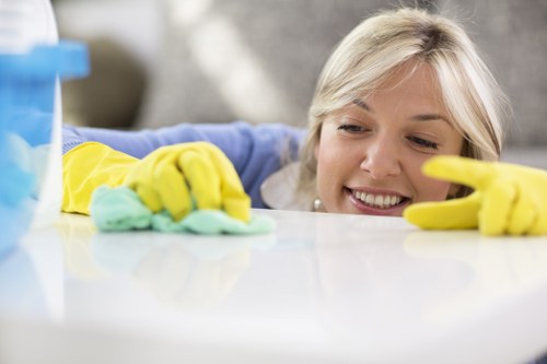 Fresh and clean bedroom mattress after cleaning